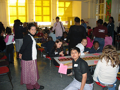 Players & parents posing for the camera